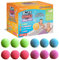 Zimpli Kids - 12 Bombes de Bain, Coffret de Bombes de Bain hydratantes, Cadeau d'anniversaire pour Enfants, décoration de Sac de fête, récompenses, Biologique et végétalien, fizzers de Bain