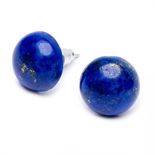Zentana Lapislazuli-Ohrstecker – Edelsteinohrringe – Ohrstecker – Selbstbewusstsein