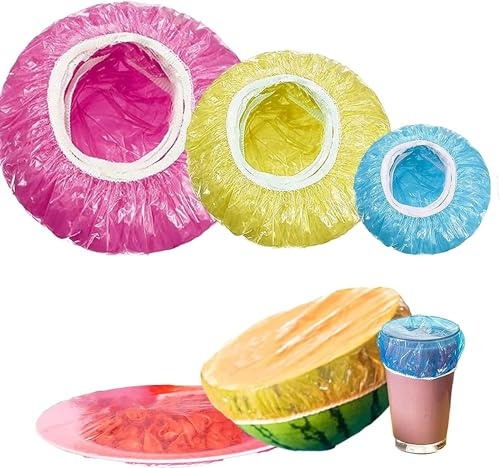96 Pezzi Coprivivande Plastica，Copertura per Alimenti Riutilizzabile，per La Protezione della Freschezza delle Verdure.