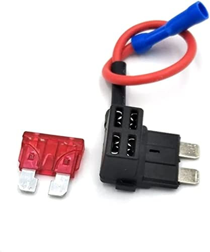 12 V Kleiner, mittelgroßer Kfz-Sicherungshalter, Add-a-Circuit TAP-Adapter mit Micro-Mini-Standard-ATM-Flachsicherung Ersatzsicherung (Color : Medium 10a)