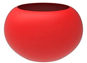 WZTHLF Macetas de flores para interiores, macetas esféricas de hierro de metal, jarrón para plantas suculentas, adorno para interiores y exteriores, jardín, decoración del hogar (rojo grande)