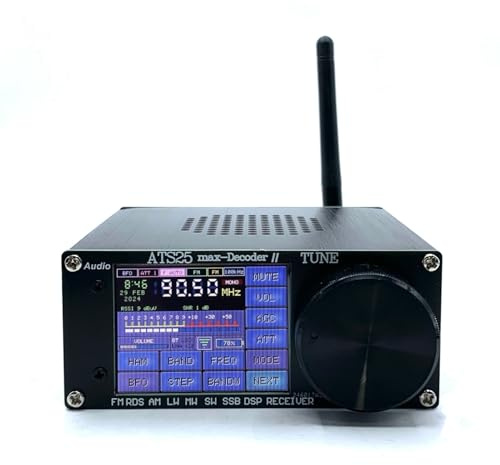 Ricevitore Radio a Banda Intera con Decodificatore ATS-25MAX Batteria Al Litio Integrata da 4000 MA Supporta LA Funzione di Decodifica BT LA CW