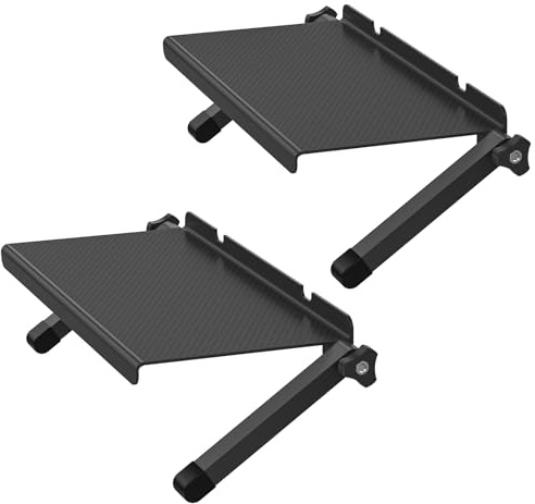 Dinghosen 13-Inch Wide Platform TV Top Shelf - Adjustable Cable Box Shelf for Cable Box, Streaming Devices, Router and Home Decor Easy to Install Monitor Top Mount for TV, 2 Pack