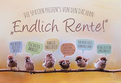 Kurt Eulzer Rente Glückwunsch Karten für Rentner Ruhestand Pension Grußkarte