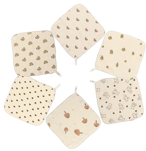 ERINGOGO 6stücke Teiliges Lätzchen Für Mädchen Wasserdichte Atmungsaktive Mit Niedlichem Design Für Und Sabbern Für Unterwegs