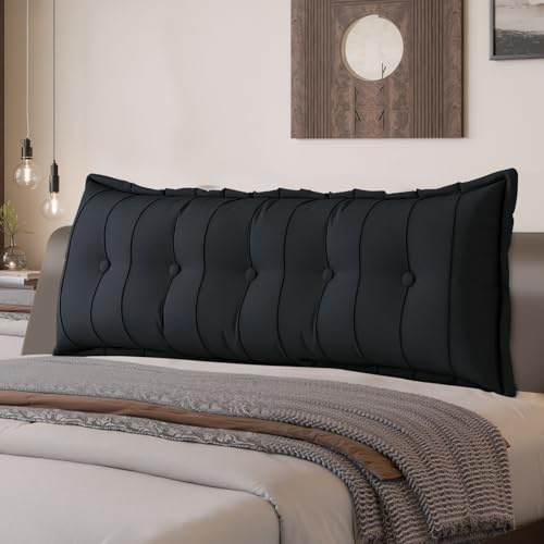 LELEFIDO Rückenkissen, Lesekissen für Bett und Sofa, Bequeme bettkopfteil, Keilkissen, Wandkissen,Großes Rückenkissen mit waschbarem Bezug - perfekt zum Anlehnen im Bett