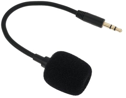 ECSiNG Microphone à Condensateur Omnidirectionnel TRS 3,5 Mm Longueur 17 Cm Compatible avec DJI émetteurs de Micro sans Fil