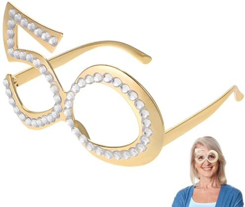 VALICLUD Brille Zum 50. Geburtstag Lustige Partybrille Zum 50. Geburtstag Für Männer Und Frauen