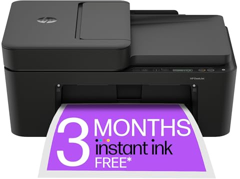 HP DeskJet 4310 All in One Printer | Wireless | Colour | Print, Scan & Copy | 3 Months of Instant Ink Included | Automatic document feeder | Dual- band WI-FI