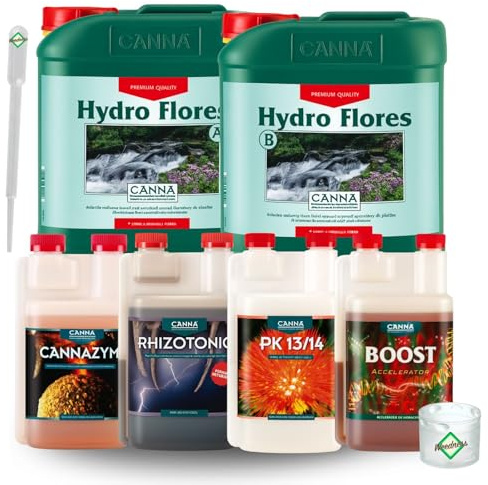 Weedness Canna Hydro Set M - Blütephase Hydrokultur Dünger Hydrokulturdünger Bewässerung Flüssigdünger Organisch Grow Bio Naturdünger