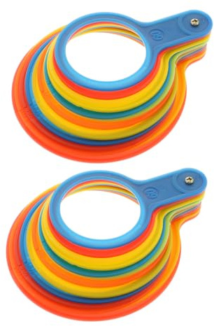 Toyvian Anillos Medidores para Frutas 2 Piezas Calibre Diámetro 60-120 Mm Plástico Resistente Herramienta de Medición para Tomates y Verduras Agricultor