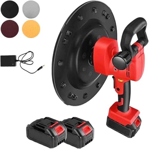 Levigatrice per pareti in cemento, kit di intonacatura portatile per tergicristalli, 6 velocità e 40-300 giri/min, per pavimenti in cemento e finitura verticale delle pareti