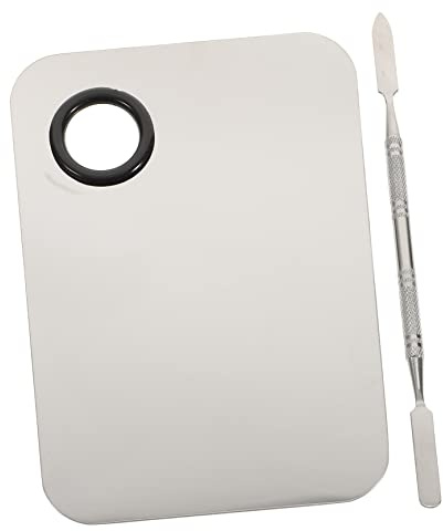 HAMPPLIES Stainless Steel Makeup Palette Mixing Spatulas for Cosmetic Tool Palette Blending Spatula for Skincare Use