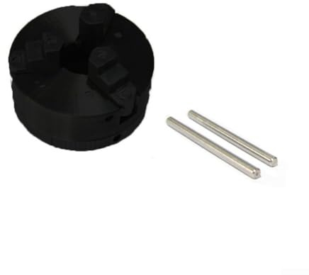 Z011 Selbstzentrierendes Drehfutter aus Zinklegierung, 3 Backen, für elektrische Bohrmaschinen und kleine Werkzeugmaschinen, 50 mm schwarzes Bohrfutter mit verlängerter Verbindungsstange für