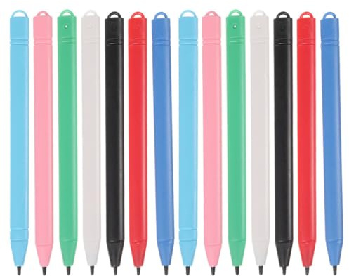 iplusmile Penna Stilo per Tablet LCD 85-12 Pollici Set 14 Pezzi Multicolore per Scrittura e Disegno su Schermi Touch Accessorio Compatto e Portatile per Tavolette Grafiche Touchscreen