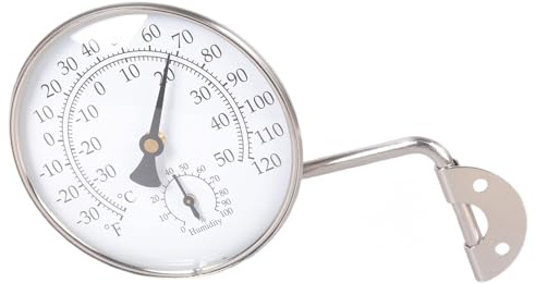 Applicazione multipla scena 100 mm argento umidità monitor rame vetro spazzolato piastra per casa ufficio serra igrometro in tempo reale