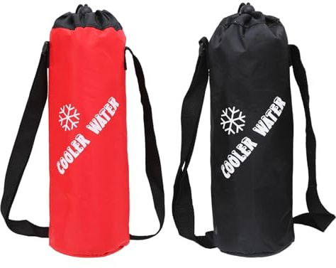 WSXQAZ 2PCS Wine Cooler Bag, Insulated Bottle Bag with Shoulder Strap, Insulated & Padded Portable Wine Tote Carrier for Men Women Hiking
