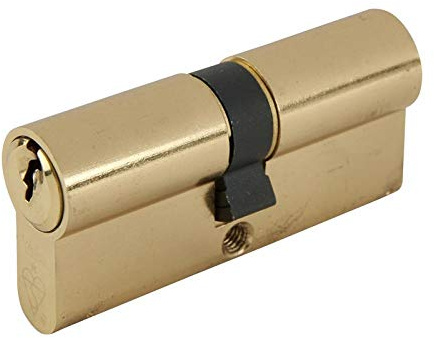 Yale PKM4050-PB - KM Superior 1 Star Euro Cylinder Lock - 40/50 (100mm) / 40:10:50 - Brass Finish - High Security