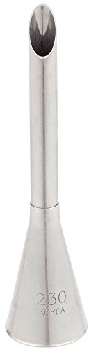 Ateco 230 2 7/8 Bismark Metal Piping Tip - Great for filling donuts, cupcakes, elclairs, and other pastries