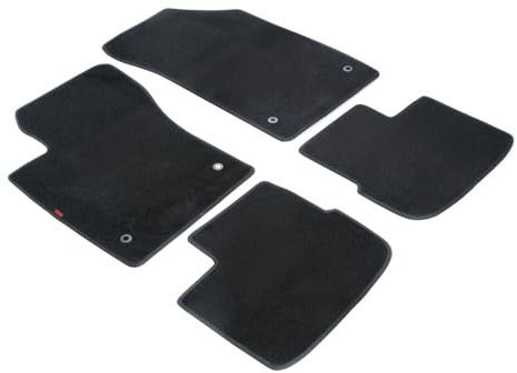 LAMPA 23228 Fußmatten Set Vorne und Hinten schwarz Kompatibel mit FIAT TIPO Stufenheck 356