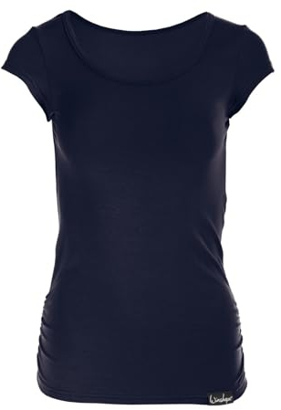 WINSHAPE Camiseta de Manga Corta para Mujer, Fitness, Ocio, Yoga, Pilates, Wtr4, Manga Corta