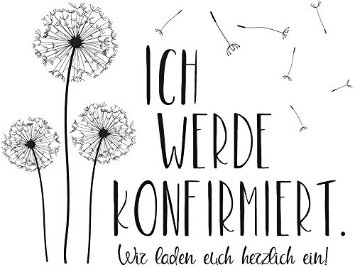 RAYHER 29181000 Stempel Ich Werde Konfirmiert, 7 x 9 cm
