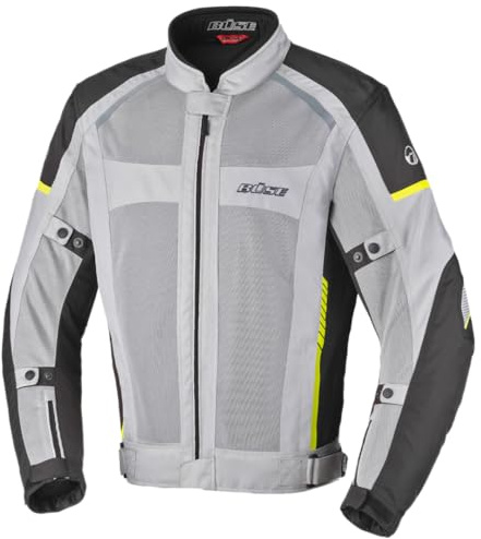 Büse Santerno Motorrad Textiljacke, hellgrau, L
