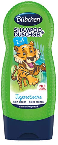 Bübchen Tigerwäsche Kinder-Shampoo & Duschgel, pH-hautneutral, 1er Pack (1 x 230ml)