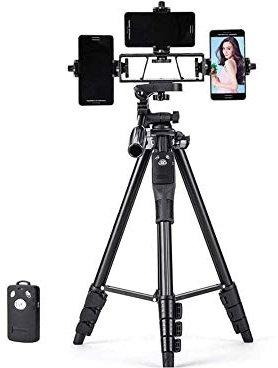 NCRD Kit de trípode con abrazadera universal for teléfonos inteligentes,brazo extendido,trípode horizontal portátil con cabeza de bola ajustable for grabación de video,transmisión en vivo y fotografía