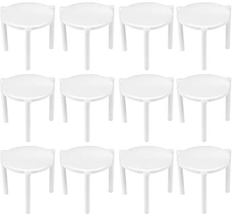 Miter 300Pcs Pizza Saver Stand White Plastic Tripod Stack Fixing Rack Pizza Holder Pizza Support Tripod Anti Adhesion Support Frame