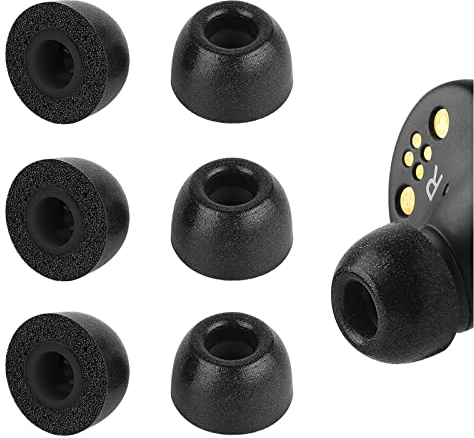Geekria Lot de 3 Paires d'embouts Confortables en Mousse à mémoire de Forme compatibles avec Les écouteurs Intra-Auriculaires de 4,5 à 6,3 mm-Blocage du Bruit-Embouts pour écouteurs (Taille S/Court)