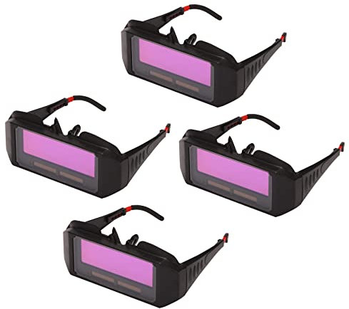 Duendhd 4X Automatische Photoelektrische Schweiß Brillen Solar Betriebene Auto Verdunkelung Schweiß Maske Helm Schutz Brille Schweiß Glas