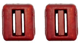 NAMAKA® Tauchblei, kunststoffbeschichtet, rot, für Tauchgänge, von 1 kg – 1 bis 7 Stück in einer Packung (Rot, 2 Stück)