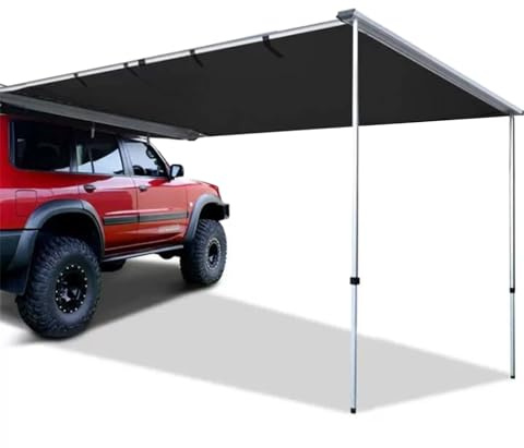 Toldo para Vehículos con Marco de Aluminio, Toldo Lateral Impermeable para Coche, Camping por Tierra, Toldo Extensible, Bisagras y Postes Reforzados para SUV/Camioneta/Furgoneta/Caravana (Color : 1 s