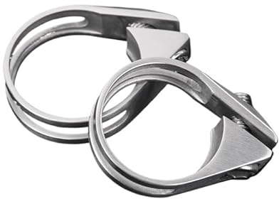 Sattelklemme 1 stücke Titan Fahrrad Sattelstütze Klemme for MTB Rennrad 34,9mm/31,6mm GR5 Titan Legierung Sitzrohr clip Fahrrad Zubehör Sattelkloben (Color : 31 6mm)