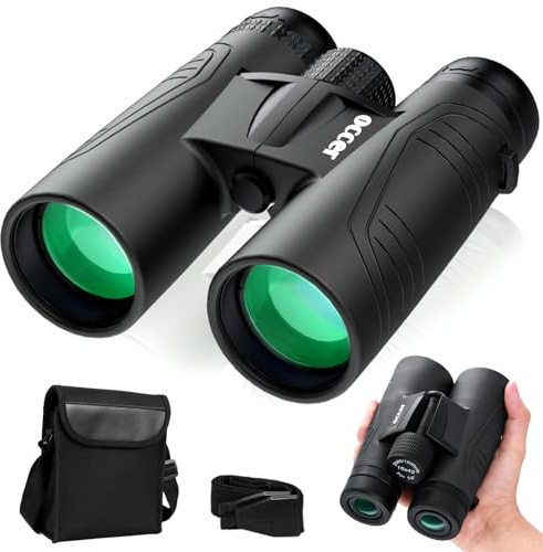 15x42 Fernglas Erwachsene für Safari - Occer Klein Fernglas mit großer Sicht - Großes Okular HD Ferngläser für Jagd Vogelbeobachtung Reisen Wildtiere Wandern