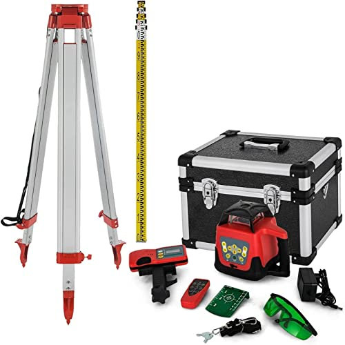 Kit de Niveau Laser Rotatif à 360 °, portée de 500m, équipement de Mesure à nivellement Automatique, Outils de Construction pour l'industrie de l'extérieur