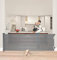 Fellie Retractable Stair Gate - 300cm Extra Wide, One Hand Operation, Adjustable Length, 86cm Tall, Grey Dog Gate for Hallways/Indoor/Outdoor