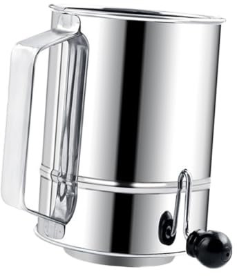 HOLIDYOYO 1pieza De Mano Inoxidable Para Hornear Colador Portátil Diseño De Gran Capacidad y Mango Ergonómico Para Cocina