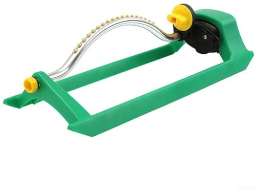 HEBEOT Aspersor rectangular oscilante para césped, aspersor de césped de 18 boquillas con rango de pulverización ajustable para jardín y césped