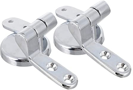 Gatuida Bisagra De Fijación para Tapa y Asiento De Inodoro, Aleación De Zinc Resistente, 2 Piezas, Accesorios para Instalación De Inodoros, Antióxido, Uso Prolongado