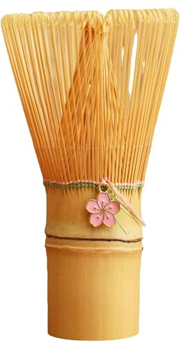 Matcha Whisk, Bamboo Matcha Whisk for Matcha Powder,andcrafted Organic Traditional Japanese Chasen, 100-Prong Matcha Stirrer Wisk Mixer Brush for Authentic Tea Preparation
