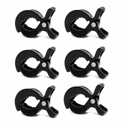 Kinderwagen Klammern,Spielzeug Befestigung Kinderwagen Clip,Kinderwagen Magnetclip,Zur Befestigung Von Spielzeug,Spucktüchern Und Kleidung An Buggy Geeignet Für Liegestühle Und Wiegen (6schwarz)