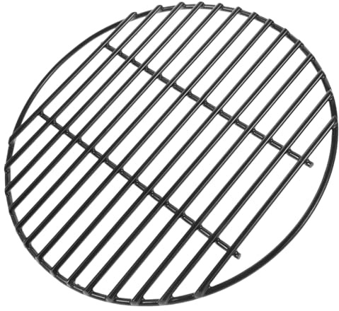 GARIOUANS Graticola Barbecue Rotonda Smaltata Rete Grill per Verdure Carne e Accessorio Resistente e Riutilizzabile per Barbecue Carbonella e Outdoor