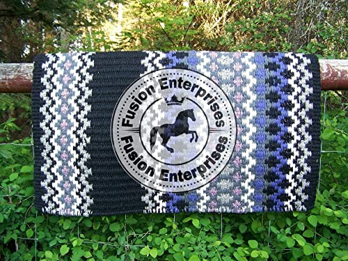 EQUIEMPRESS Sattelunterlage Western Show/Westernsatteldecke aus Neuseelandwolle, Top Wool Pad Sensor Flex (Anpassung möglich) VK-131 (34 x 32)