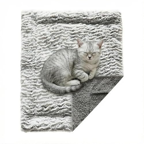 TYXHXTF Selbstheizende Katzendecke Selbstwärmend Decke Katze, Selbstheizende Decke Heizdecke für Katze Ohne Strom, Wärmedecke Angenehm Geräuschlos, Selbstwärmende Heizmatte thermische, 50x60 cm