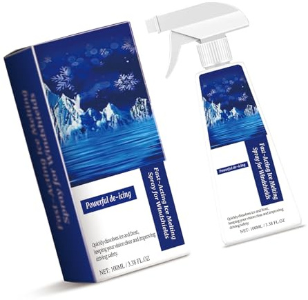 Car Ice Remover Sprayer Winter Car Windshield Deicer Snow Removal Sprayer Defrosting AntiIcing Tool 100ml Windshield De-icer