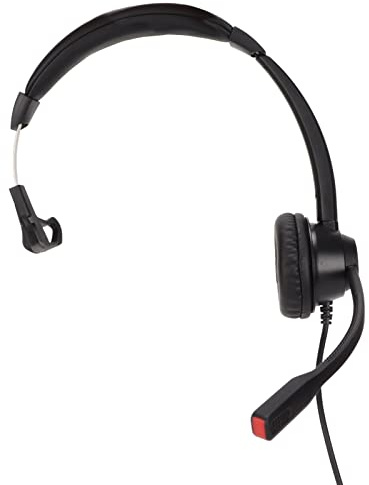 BONKZEBU Cuffie per Comunicazione Mono con Cancellazione del Rumore Cuffie da Ufficio a Orecchio Singolo per la Casa