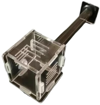 Ameisenhaus, DIY Acryl Ant Formicarium 2 Reagenzglas 4x4x4cm 15-18mm(B,18 Calibre)