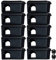 Roshield 10 x Black Mouse Tamper-Resistant Bait Boxes - Holds Mice Poison Safely Away from Children & Pets (Empty - No Rodent Bait Included)
